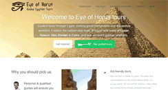 Desktop Screenshot of eyeofhorustours.com